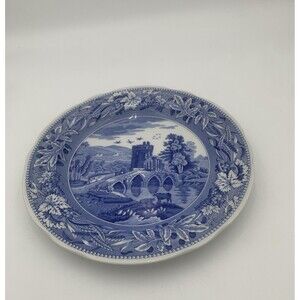 Spode China England Blue Room 1819. 10.5 Dinner Plate Blue White LUCANO